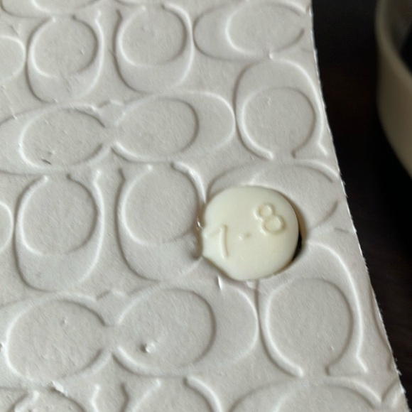 Coach: Abigail (A01821) Star Sandals/Flip Flops- Silver Tone- 7-8 - Picture 10 of 16